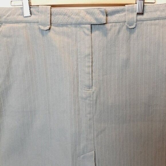 ORLY Mini Casual Skirt Grey / Sage Green Sz 14 - Picture 4 of 11